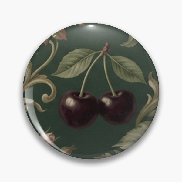 Item preview, Vintage Black Cherry Floral Pattern designed and sold by SassyArtistry.