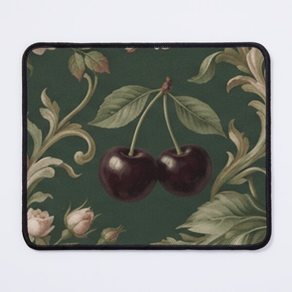 Item preview, Vintage Black Cherry Floral Pattern designed and sold by SassyArtistry.
