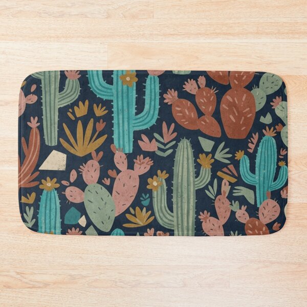 Item preview, Colorful Desert Cactus Botanical Pattern designed and sold by SassyArtistry.