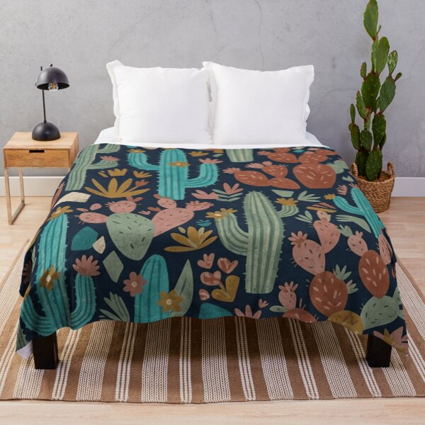 Item preview, Colorful Desert Cactus Botanical Pattern designed and sold by SassyArtistry.