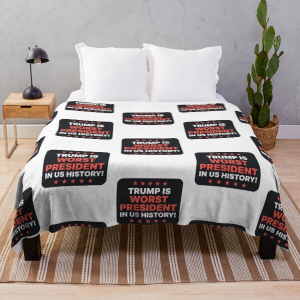 Item preview, Trump Is Worst President In US History Slogan Bold Anti MAGA Political Protest Badge Graphic designed and sold by raedattia.
