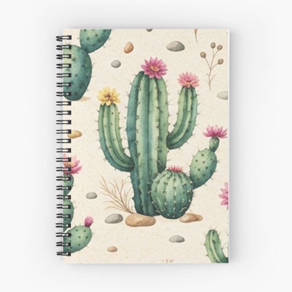 Item preview, Vintage Flowering Cactus Desert Pattern designed and sold by SassyArtistry.