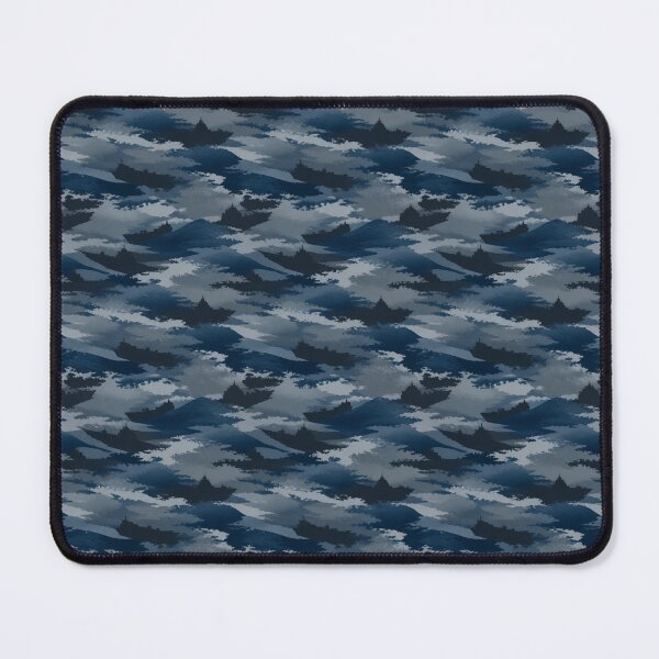 Item preview, Blue‑Grey Urban Camouflage – Seamless Pattern designed and sold by The Digital Compass.