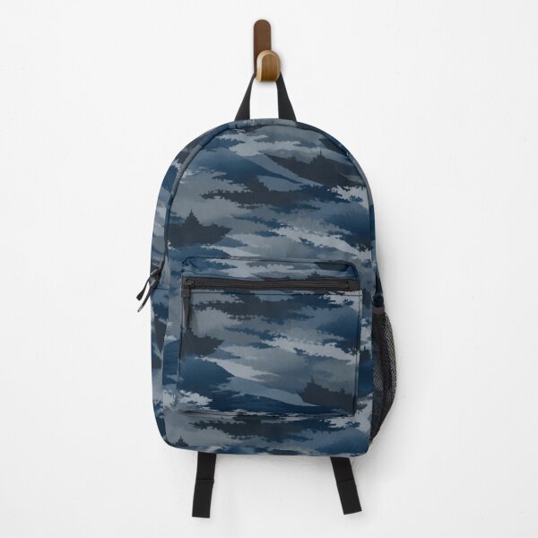 Item preview, Blue‑Grey Urban Camouflage – Seamless Pattern designed and sold by The Digital Compass.