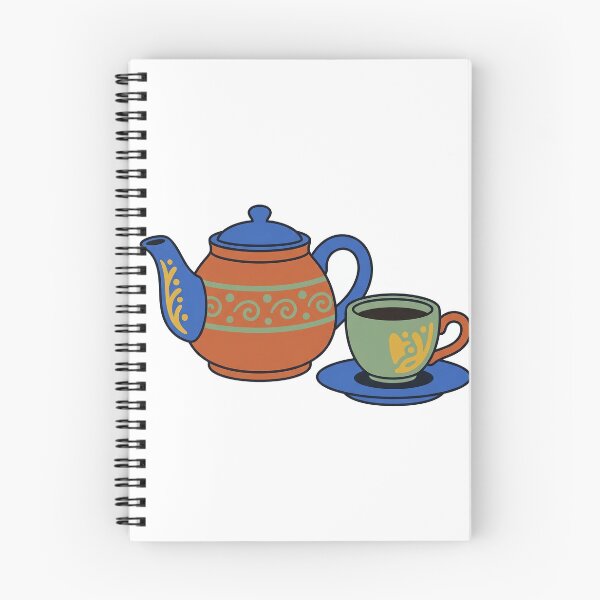 Item preview, Artisan Ceramic Teapot and Cup Flat Color Illustration designed and sold by seunghus.