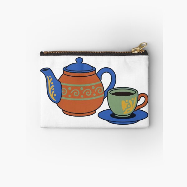 Item preview, Artisan Ceramic Teapot and Cup Flat Color Illustration designed and sold by seunghus.