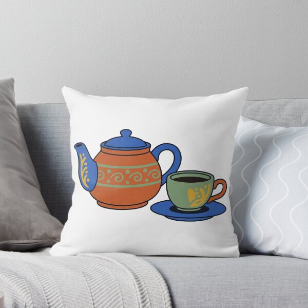 Item preview, Artisan Ceramic Teapot and Cup Flat Color Illustration designed and sold by seunghus.