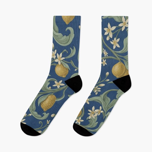 Item preview, Vintage Lemon Vine Floral Pattern designed and sold by SassyArtistry.