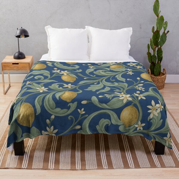 Item preview, Vintage Lemon Vine Floral Pattern designed and sold by SassyArtistry.