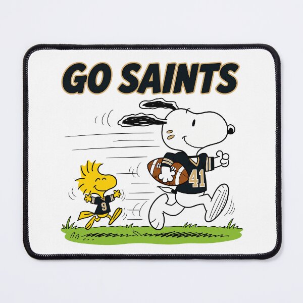 Item preview, Snoopy & Woodstock New Orleans Saints Football Retro F381 designed and sold by GLUVY-THEME.