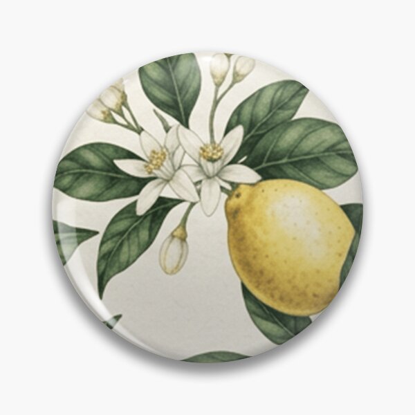 Item preview, Vintage Botanical Lemon Blossom Pattern designed and sold by SassyArtistry.