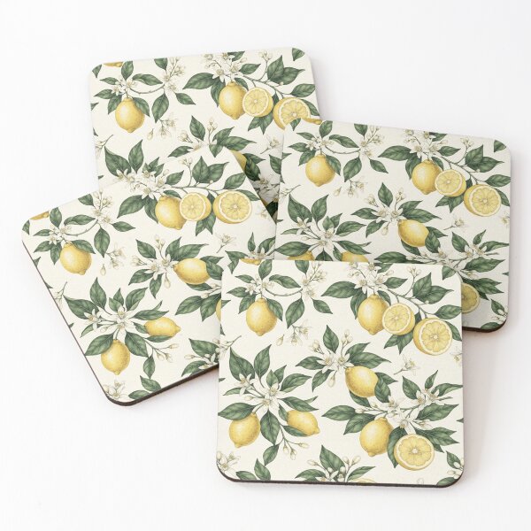 Item preview, Vintage Botanical Lemon Blossom Pattern designed and sold by SassyArtistry.