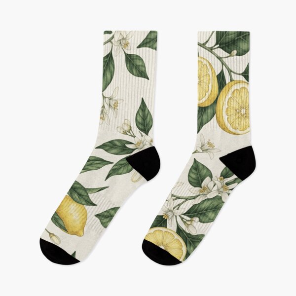Item preview, Vintage Botanical Lemon Blossom Pattern designed and sold by SassyArtistry.