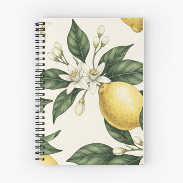 Item preview, Vintage Botanical Lemon Blossom Pattern designed and sold by SassyArtistry.