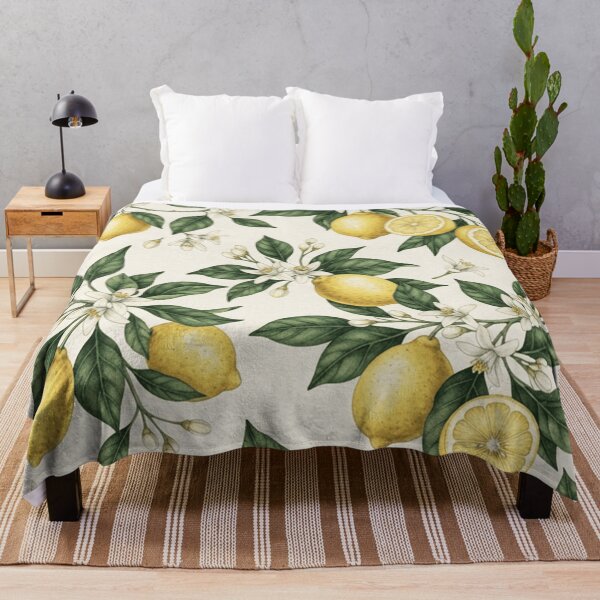 Item preview, Vintage Botanical Lemon Blossom Pattern designed and sold by SassyArtistry.
