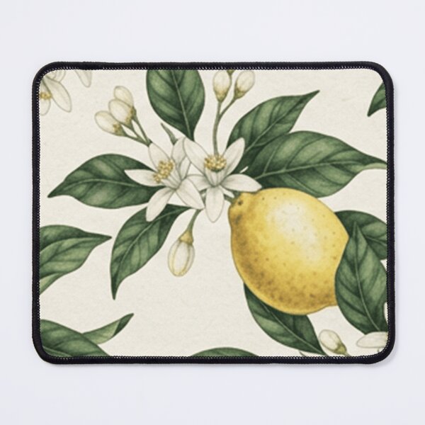 Item preview, Vintage Botanical Lemon Blossom Pattern designed and sold by SassyArtistry.