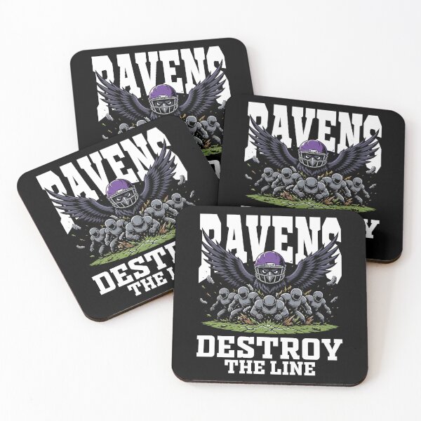 Item preview, RAVENS DESTROY THE LINE - BAL RAVENS designed and sold by KEF Custom.