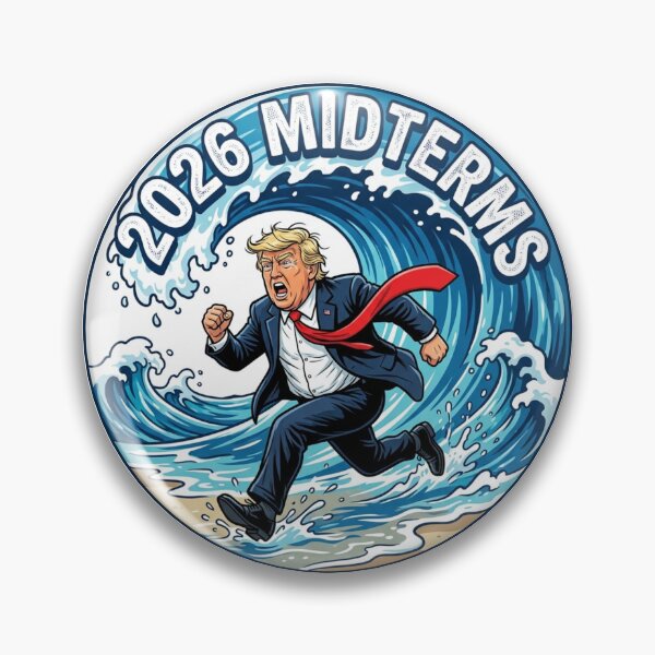 Item preview, 2026 Midterms Blue Wave Anti Trump Political Satire Democrat Campaign Seal Graphic designed and sold by raedattia.