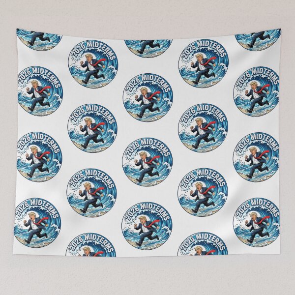Item preview, 2026 Midterms Blue Wave Anti Trump Political Satire Democrat Campaign Seal Graphic designed and sold by raedattia.