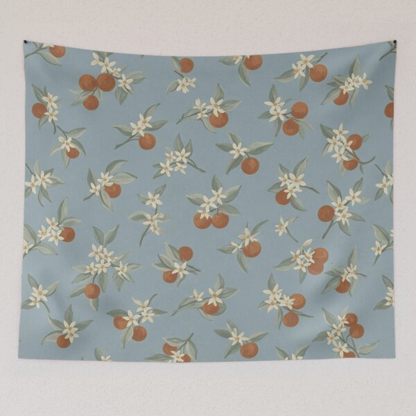 Item preview, Delicate Orange Blossom Citrus Pattern designed and sold by SassyArtistry.