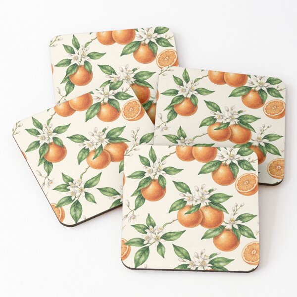 Item preview, Vintage Orange Blossom Citrus Pattern designed and sold by SassyArtistry.