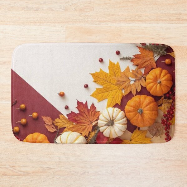 Item preview, Autumn Harvest Pumpkins and Maple Leaves Flatlay — Thanksgiving Aesthetic designed and sold by LYAN-STORE.