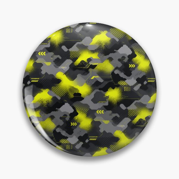 Item preview, Fluorescent Yellow Cyber‑Urban Camouflage – Seamless Pattern designed and sold by The Digital Compass.