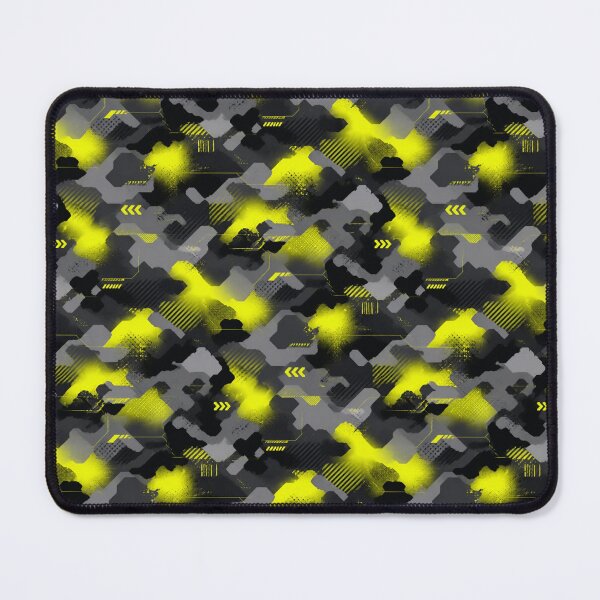 Item preview, Fluorescent Yellow Cyber‑Urban Camouflage – Seamless Pattern designed and sold by The Digital Compass.