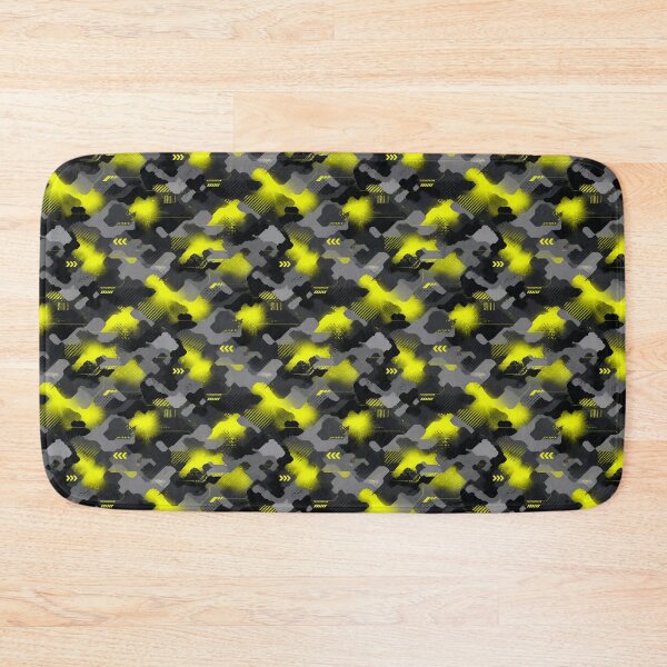 Item preview, Fluorescent Yellow Cyber‑Urban Camouflage – Seamless Pattern designed and sold by The Digital Compass.