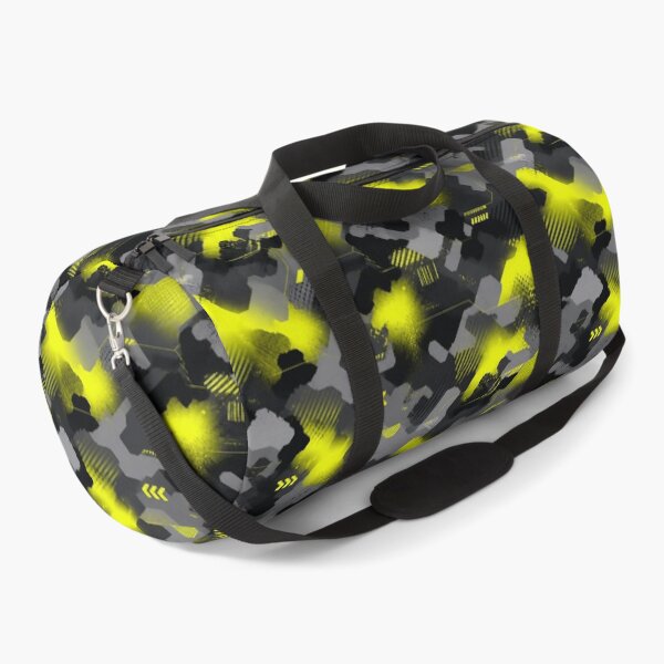 Item preview, Fluorescent Yellow Cyber‑Urban Camouflage – Seamless Pattern designed and sold by The Digital Compass.