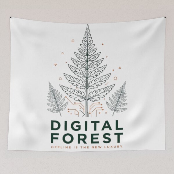 Item preview, Digital Forest Offline Is The New Luxury Cyber Nature designed and sold by PoleksGraphics.