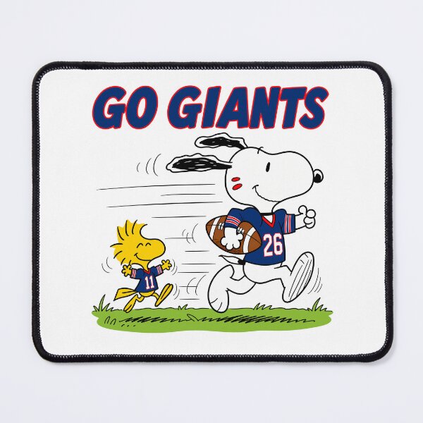 Item preview, Snoopy & Woodstock New York Giants Football Retro F382 designed and sold by GLUVY-THEME.