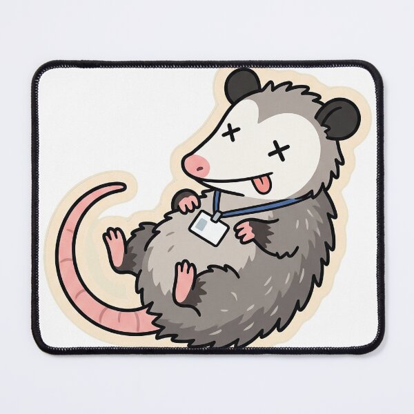 Item preview, Cute Opossum Out Of Office, Playing Dead designed and sold by Keizoku Studio.