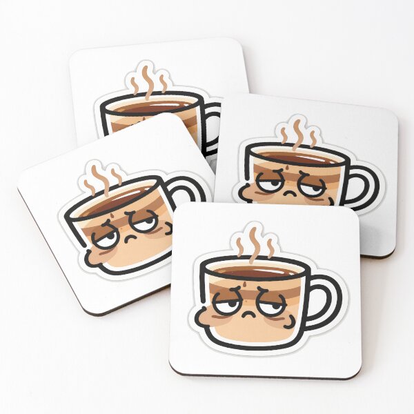 Item preview, Grumpy Monday Coffee Mug Sticker designed and sold by Off Beat Tee Hut.