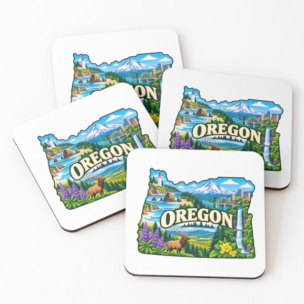 Item preview, Oregon State Map designed and sold by Myra365Art.