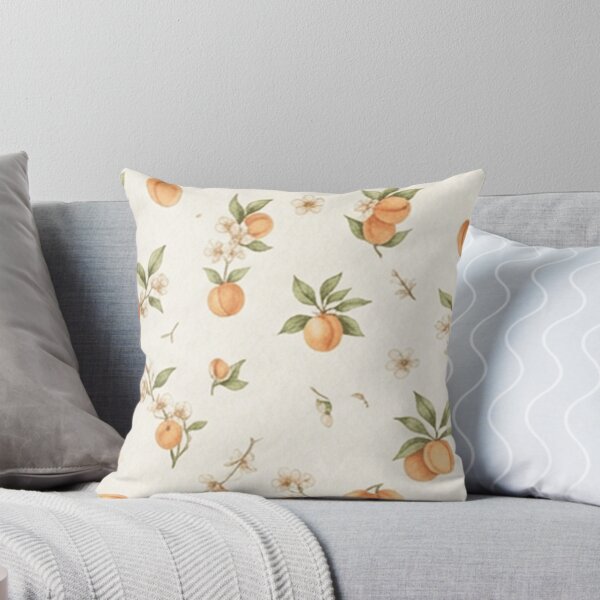 Item preview, Tiny Peach Botanical Fruit Pattern designed and sold by SassyArtistry.