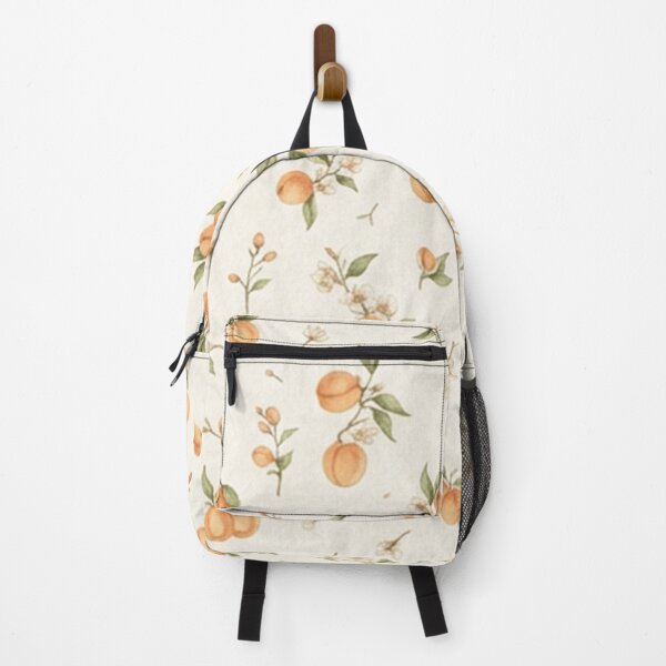 Item preview, Tiny Peach Botanical Fruit Pattern designed and sold by SassyArtistry.
