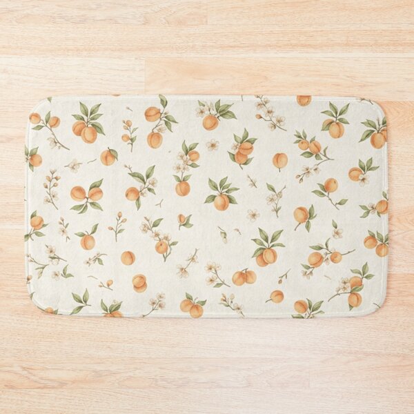 Item preview, Tiny Peach Botanical Fruit Pattern designed and sold by SassyArtistry.