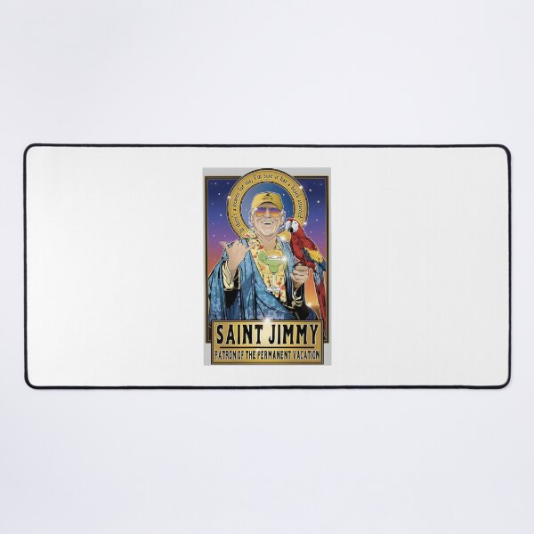 Item preview, Saint Jimmy Patron of the Permanent Vacation Parrot Head Design Inspired by Beach Vibes designed and sold by kundan1980.