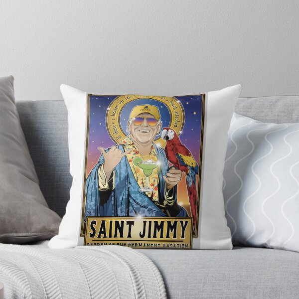 Item preview, Saint Jimmy Patron of the Permanent Vacation Parrot Head Design Inspired by Beach Vibes designed and sold by kundan1980.