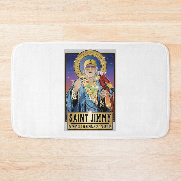 Item preview, Saint Jimmy Patron of the Permanent Vacation Parrot Head Design Inspired by Beach Vibes designed and sold by kundan1980.