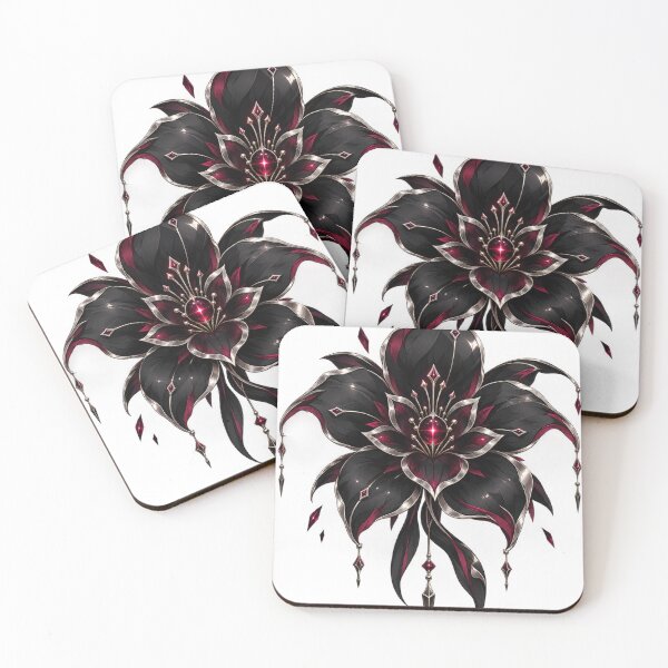 Item preview, Black & Red Gothic Flower designed and sold by Otakunited.