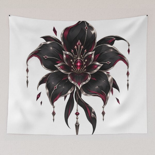 Item preview, Black & Red Gothic Flower designed and sold by Otakunited.