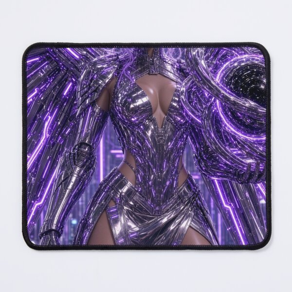 Item preview, Gravity Master Evolution Beautiful Sci-Fi Cyberpunk Girl Portrait designed and sold by EvolutionMerch.