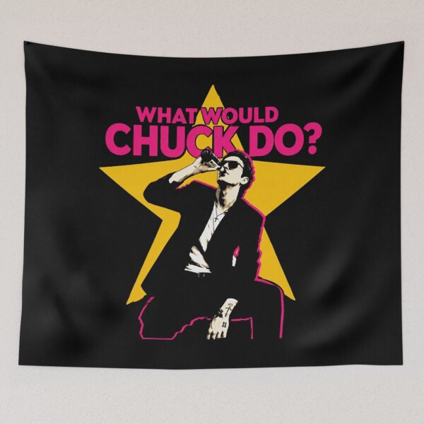 Item preview, What would chuck do, Chuck Timely Retro Pop Concert 2026 designed and sold by RawoMimi.