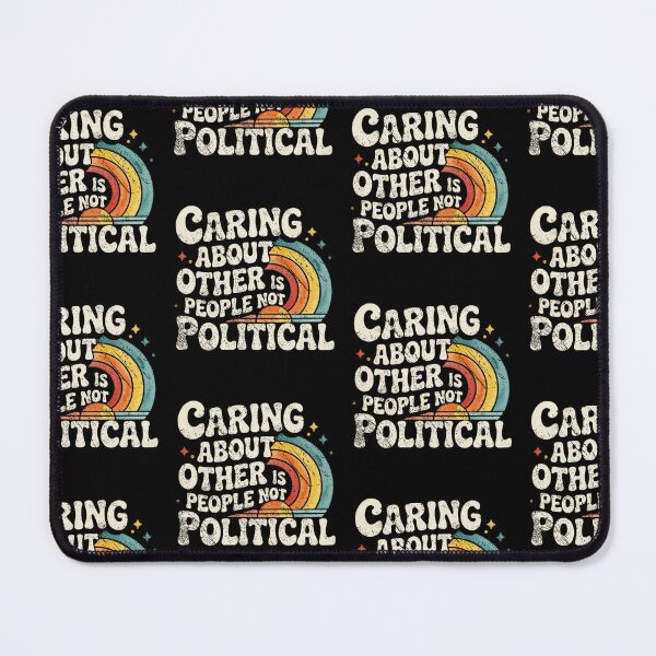 Item preview, Caring About Other People Is Not Political Vintage Retro Rainbow Design designed and sold by luffyShop1.