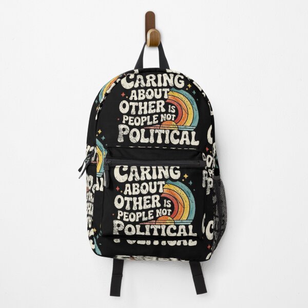 Item preview, Caring About Other People Is Not Political Vintage Retro Rainbow Design designed and sold by luffyShop1.