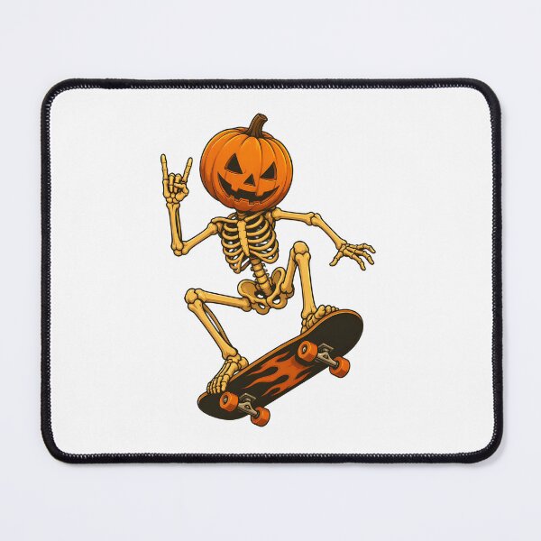 Item preview, Skeleton Jack-o'-lantern Skateboarding Halloween designed and sold by Dmo3HarkoArt.