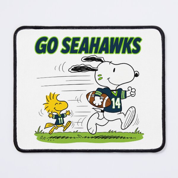 Item preview, Snoopy & Woodstock Seattle Seahawks Football Retro F384 designed and sold by GLUVY-THEME.
