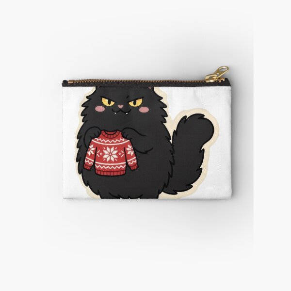 Item preview, Yule Cat Checked Your Sweater designed and sold by Keizoku Studio.